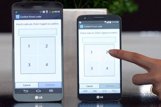 Bezpečnostní funkce LG Knock Code bude dostupná i pro LG G2 a LG Flex ...