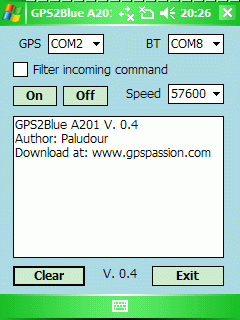 GPS2Blue 0.5 Freeware