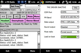 Nástroje pro softwarovou aktivaci TMC modulu a dalších funkcí FM rádia u vybraných PDA