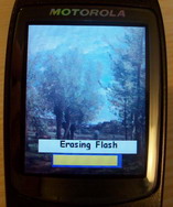 Erasing flash